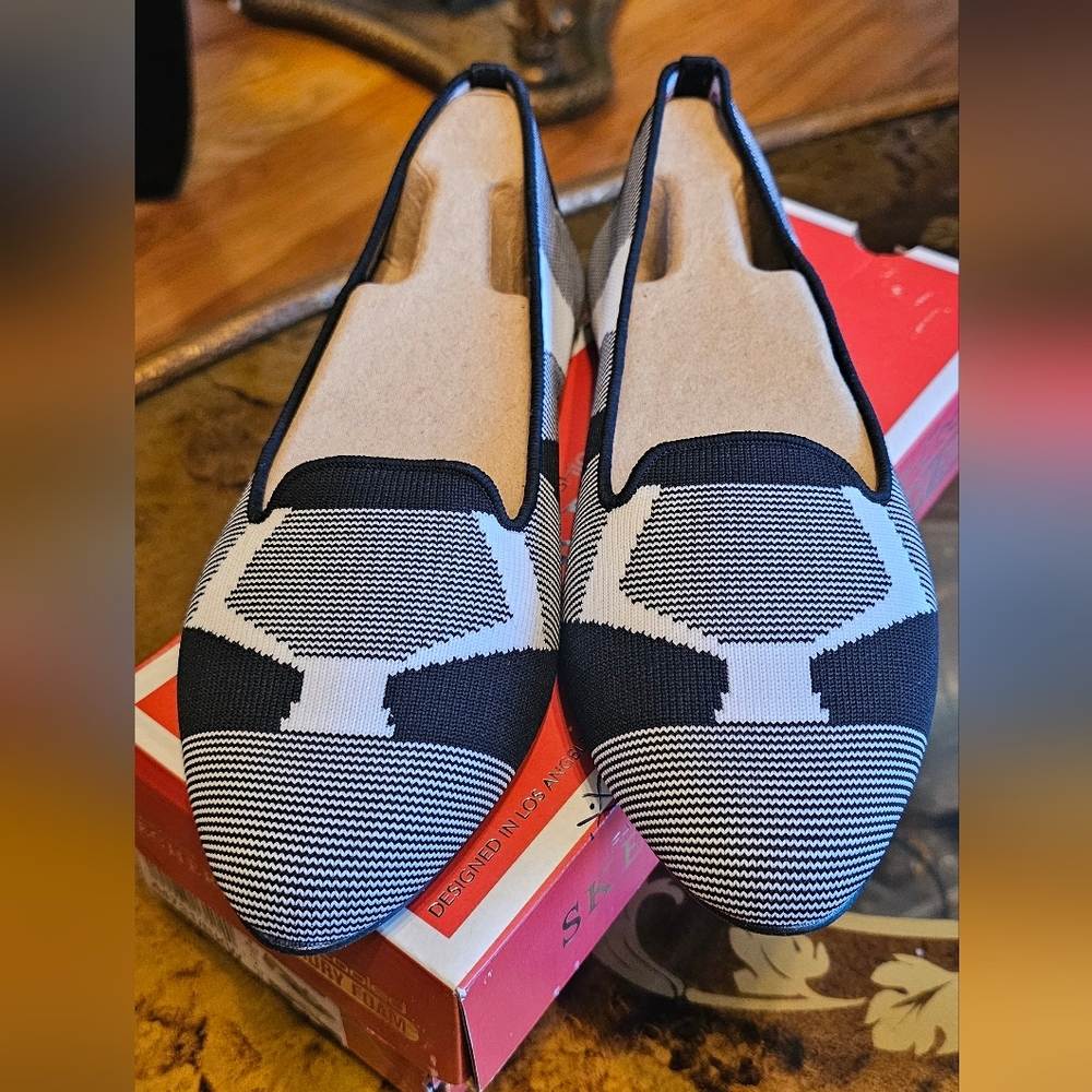 Skechers Fashion Knits Skimmer Flats Sz 8